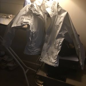 North Face white rain jacket⛄️